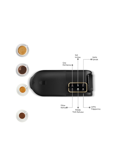 Karaca Hatır Plus Barista 6 In 1 Latte Cappucino Ve Közde Türk Kahvesi Makinesi