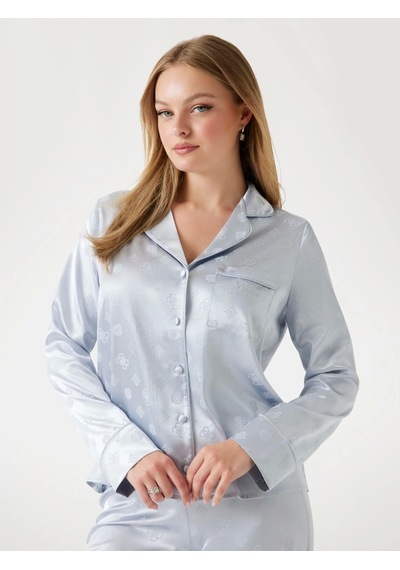Guess Sylvie Kadın Mavi Pijama Seti O5bx05w4732-fbcw Mavi
