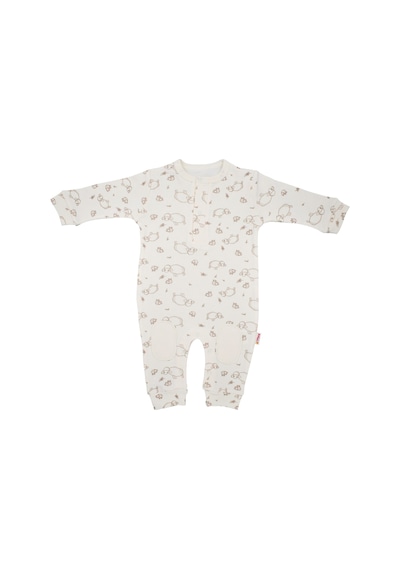 Tiffany Baby & Kids Tiffany Baby Lamb Organik Theme Bebek Tulumu 20004 Ekru