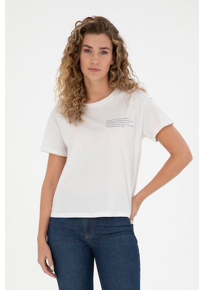 U.S. Polo Assn. Kadın Ekru Bisiklet Yaka Tişört 50282900-VR019 U.S. Polo Assn. Kadın Ekru Bisiklet Yaka Tişört 50282900-VR019