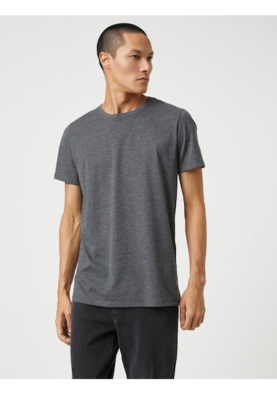 Koton Basic Tişört Slim Fit Bisiklet Yaka Kısa Kollu Pamuklu Gri 3sam10057hk 3sam10057hk031 Gri Koton Basic Tişört Slim Fit Bisiklet Yaka Kısa Kollu Pamuklu Gri 3sam10057hk 3sam10057hk031 Gri