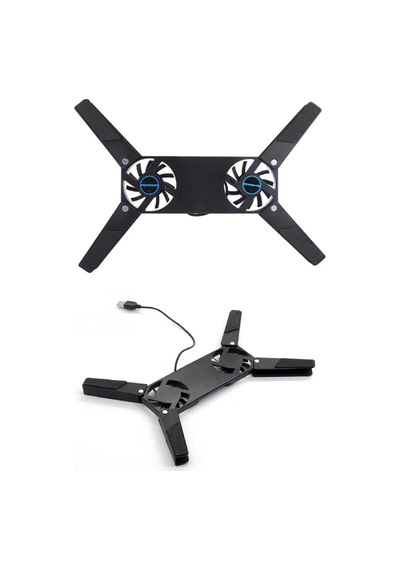 2 Fanlı Notebook Soğutucu Portatif Katlanabilir Laptop Soğutucu Fan Usbli Stand Bilgisayar Fanı Çok Renkli