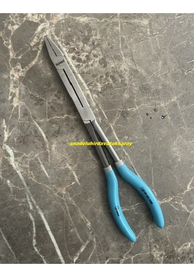 Soma Pro 300mm Açılı Uzun Kargaburun Pense Düz Uçlu 30cm Uzun Kargaburnu