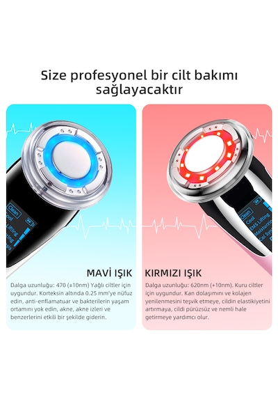 Yues Akıllı Güzellik Robotu 5 Modlu Sıcak Soğuk Kompresli Cilt...