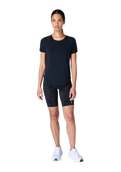 Sweaty Betty Breathe Easy Short Sleeve Kadın Koşu Tişört SIYAH