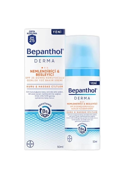 Bepanthol Derma Neml&amp Besl. Spf25 Günlük Yüz Bakim Kremi 50 Ml