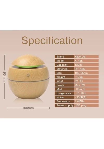 Ambition Wood Color Ev Hava Nemlendirici Ahşap