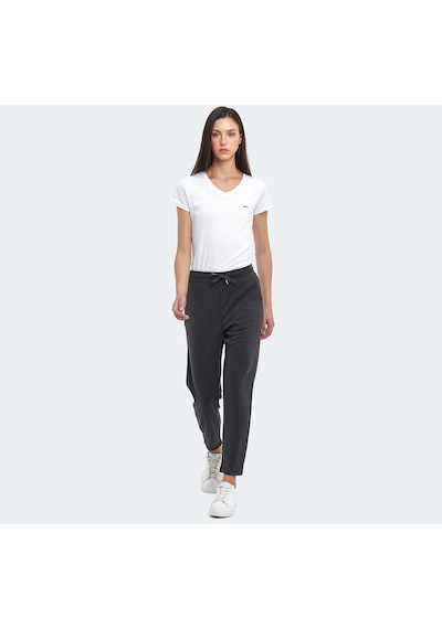 Slazenger VELAR I Kadın Cepli Koyu Gri Eşofman Altı