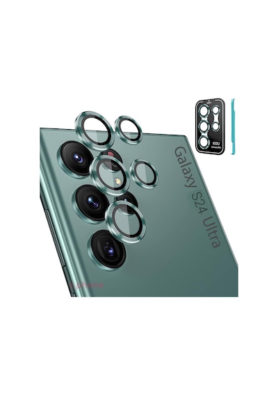 Samsung Galaxy S24 Ultra 5g Kamera Lens Koruyucu Cam Halkalar Titanyum Çizilmez Su Geçirmez Koruyucu