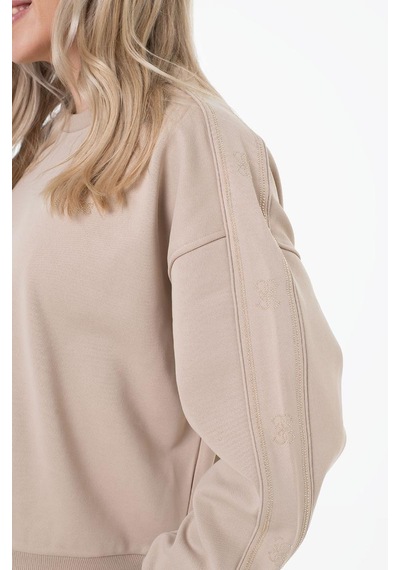 Guess V6rq96kcx22 Octavia Kadın Sweatshirt Bej