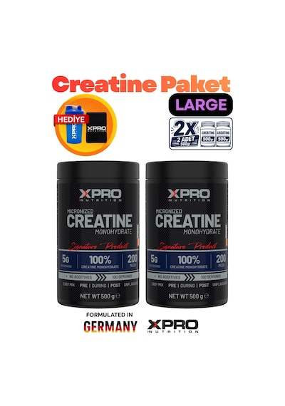 Xpro Nutrition Xl Creatıne Paketi Toplam:1000gr 200 Servis Aromasız