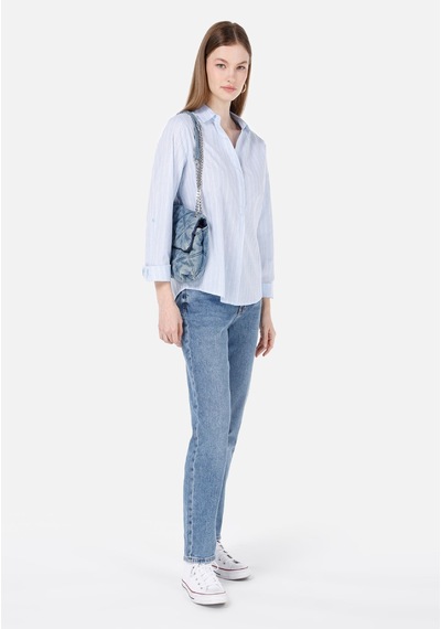 Colin's Colins 896 Marıa Mom Fit Daralan Paça Kadın Mavi Jean Pantolon Cl1068689 Q1.v1 Dn43313 Denim