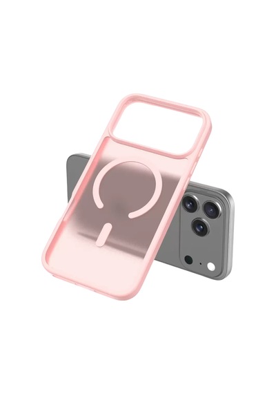 Apple iPhone  Uyumlu,  17 Pro Jota Magsafe Kapak - Pudra