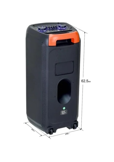 Büyük Boy Bluetooth Hoparlör Kablosuz Mikrofonlu Taşınabilir Valiz Tipi Tekerlekli Şrjlı Speaker