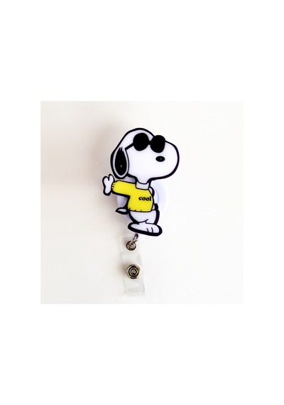 Sarı Kazaklı Snoopy Temalı Yoyo Yaka Kartlığı