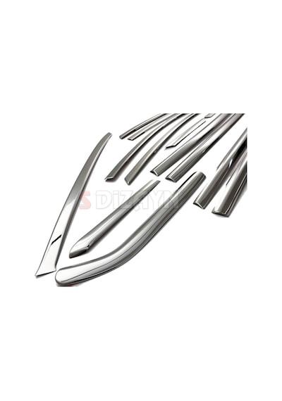 S-Dizayn  Ford Focus 3 Hb Krom Cam Çerçevesi 16 Prç 2011-2018