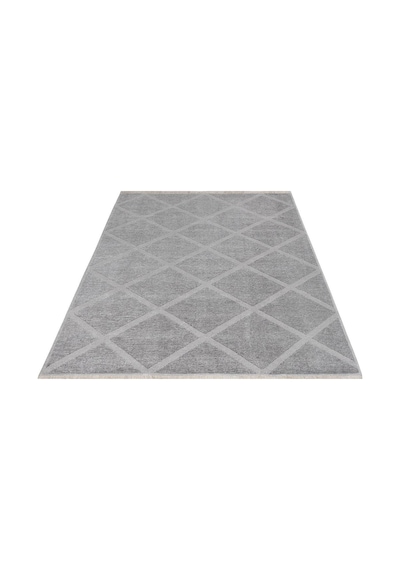 Rodney Vl Yıkanabilir Kaydırmaz Çift Taraf Pamuk Dokuma Beyaz Rix Premium Kalite Kilim A.gümüş