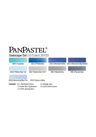 Panpastel Ultra Soft Artist Pastel Boya Seascape 10lu Set 30103 Çok Renkli