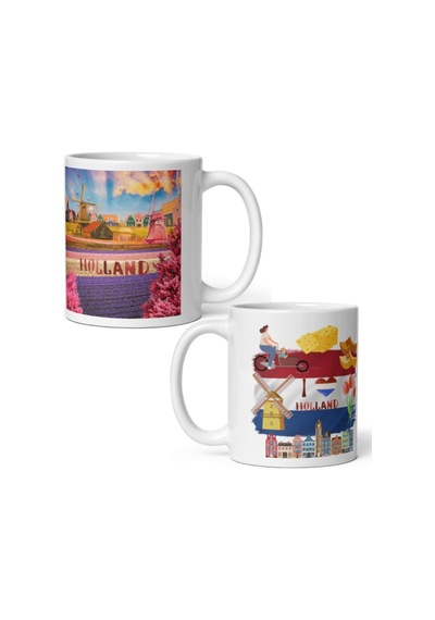 Hollanda Kupa Bardak 2 Adet Seyahat Hatıra Holland Mug
