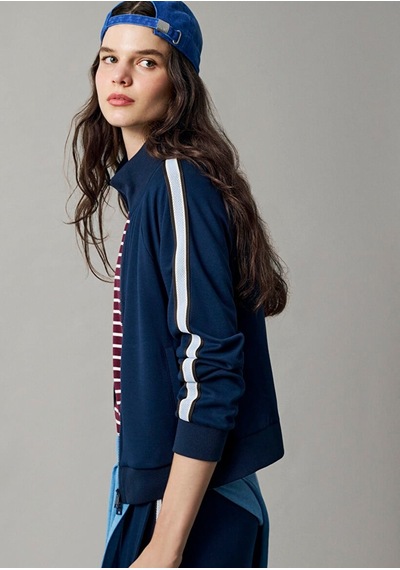 Mavi Fermuarlı Sweatshırt Koyu Lacivert Lacivert Kadın Sweatshirt M1s10557-70488