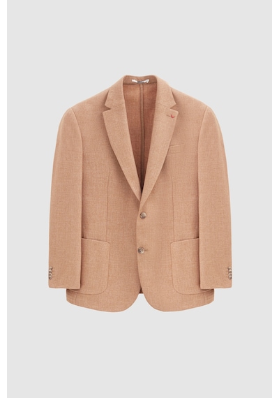 D's Damat Ds Damat Regular Fit Hardal Armürlü Çift Yırtmaçlı Yünlü Blazer Kumaş Ceket 3hf04ır224361 Hardal