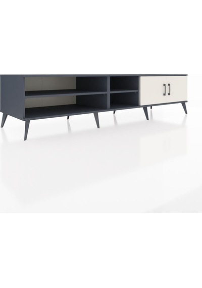 Kronos Tv Ünitesi 3 Raflı 2 Kapaklı 220x59x51 Antrasit-aytaşı/antrasit Aytası/antrasıt - Antrasıt Kronos Tv Ünitesi 3 Raflı 2 Kapaklı 220x59x51 Antrasit-aytaşı/antrasit Aytası/antrasıt - Antrasıt