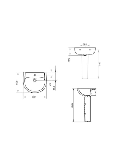 Turavit Alize Lavabo 60 CM