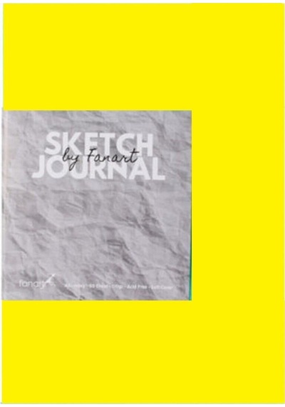 Fanart Academy Sketch Journal Eskiz Çizim Defteri A5 110 G 60 Yaprak Sarı