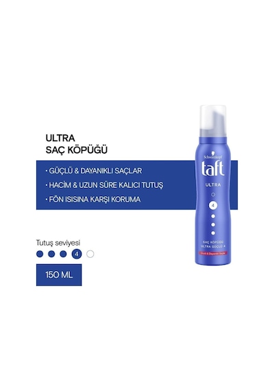 Taft Ultra Şekillendirici Saç Köpüğü 150 ML