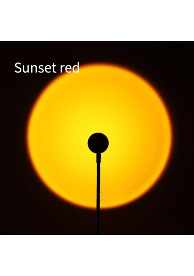 Taşınabilir Usb Sunset Gün Batımı Ambiyans Işığı Lamba Kırmızı
