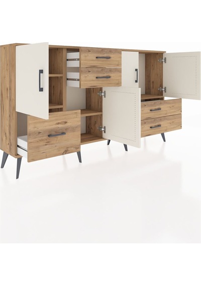 Arges Konsol 4 Raflı 5 Çekmeceli 4 Kapaklı 176x30x99 Çam-aytaşı/çam Aytası/atlas Çam - Atlas Çam Arges Konsol 4 Raflı 5 Çekmeceli 4 Kapaklı 176x30x99 Çam-aytaşı/çam Aytası/atlas Çam - Atlas Çam