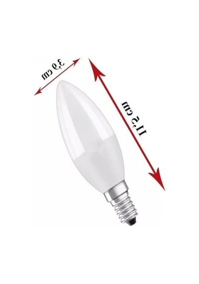 Osram Led Value Clb60 7,5w/827 3'lü E14 Duy Sarı Işık 2700k Led Mum Ampul 10c