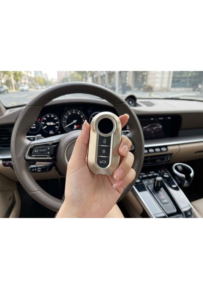Fiat Fiorino Uyumlu Lüks Silikon Anahtar Kılıfı Füme