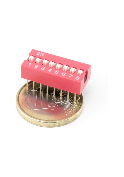 8li Dip Switch 8 Pin Kırmızı Anahtar Açık Kapalı Seçim Adres Ayar On Off Bağlantı