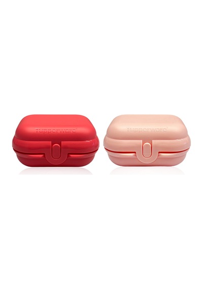 Tupperware Eco Mini Taşıma Kabı 2'li Pembe- Toz Pembe