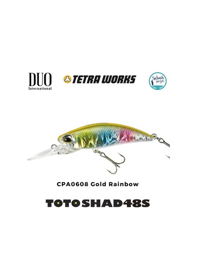 Duo Tetra Works Toto Shad 48s Cpa0608 Gold Rainbow