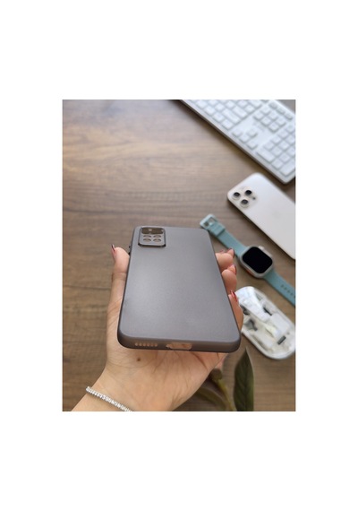 Redmi Note 11 Pro 4g Uyumlu Süper İnce Mat Ultra Thin Silikon Kılıf Buzlu Siyah