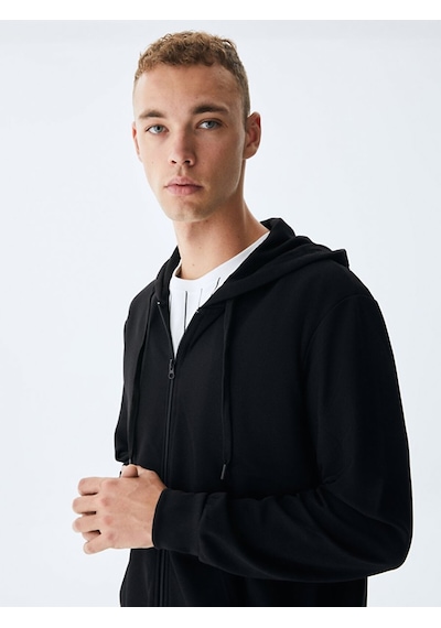 Ltb Düz Kapüşonlu Fermuarlı Regular Fit Siyah Sweatshırt 011258605060019 200 Siyah Ltb Düz Kapüşonlu Fermuarlı Regular Fit Siyah Sweatshırt 011258605060019 200 Siyah