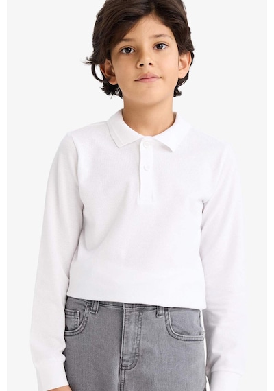 Defacto Pike Polo Tişört Erkek Çocuk L0288a626spwt34 Beyaz-wt34