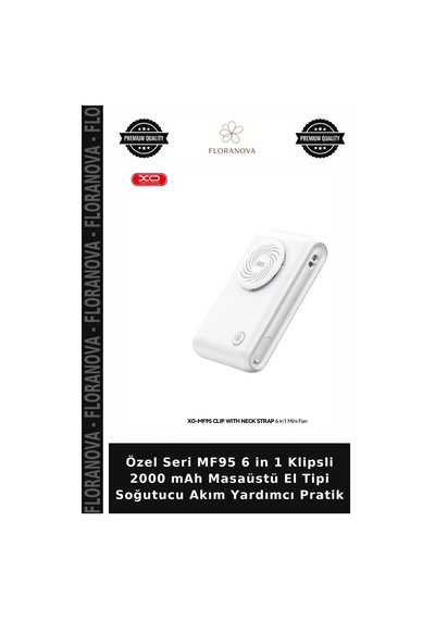 Özel Seri Mf95 6 İn 1 Klipsli 2000 Mah Masaüstü El Tipi Soğutucu Akım Yardımcı Pratik
