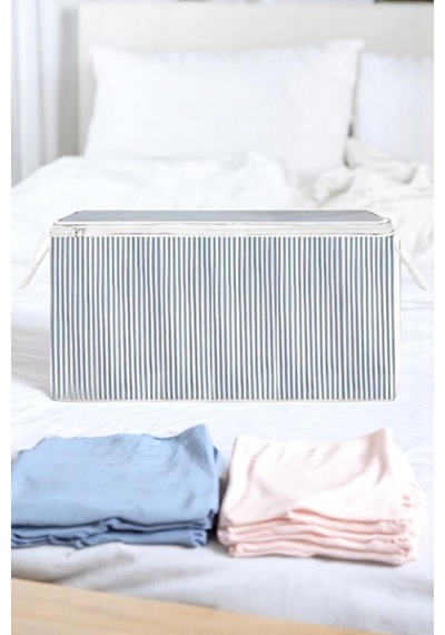 2 Adet Megaplus Yorgan Yastık Hurcu En Büyük Boy Hurç Sandık Tipi Hurç 80 X 60 Kumaş Gri Tr Diğer