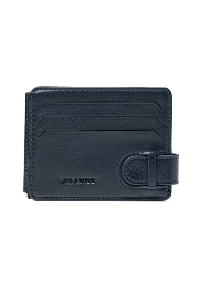 Lacivert Cüzdan & Kartlık Unisex 711 Grande Deri Cüzdan Kartlık