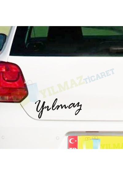 Kişiye Özel Isim Yazı Oto Sticker Motosiklet Araba Etiket 2 Adet