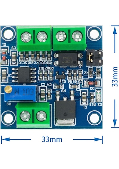 Pwm To Voltaj Çevirici Modül Dijital % 0-100 Pwm Sinyal 0-10v Analog Voltaj Sinyal Konverter Mcu Plc