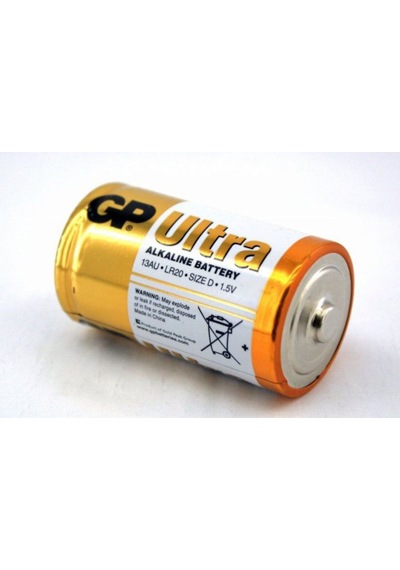 Gp Gp13Au-U2 Lr20/E95 Ultra Alkalin Büyük Boy D Pil 2'li