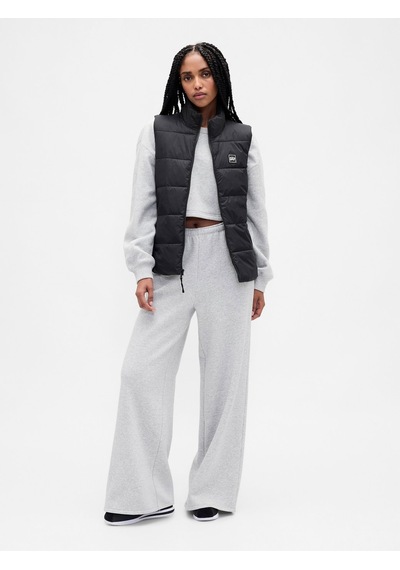 Gap V-frch Logo Lw Puffer Vest Kadın Siyah Yelek 791282002