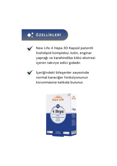 New Life 4 Hepa 30 Softgel Kapsül + B12 Plus Methylcobalamin 30 Tablet