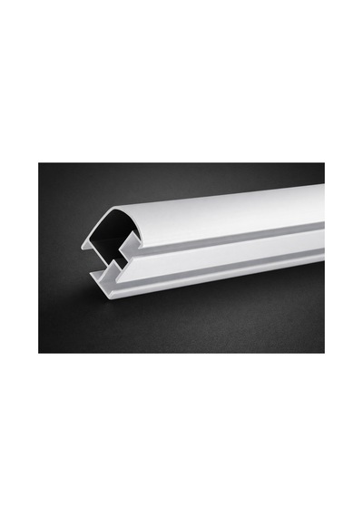 Beyaz Dekoratif Ray Alüminyum 2 Kanallı Dekoratif Metal Perde Kornişi Beyaz220cm - 853503874 Beyaz220cm