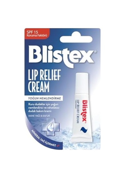 Blistex Lip Relief - Kuru Ve Çatlamış Dudaklara Onarıcı Ve Rahatlatıcı Dudak Bakım Kremi 1 Adet
