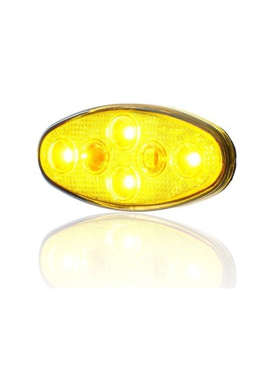 Sanell Animasyonlu 12-24V Universal Elip 4 Led Dış Makan Uyumlu Sarı SBEF4Y
